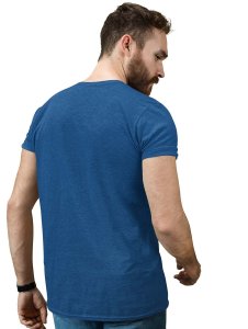 Boxer Monkey Blue Round Neck Cotton Half Sleeved T-Shirt with Printed Graphics