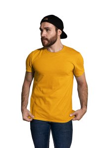 Yellow solid colour tee