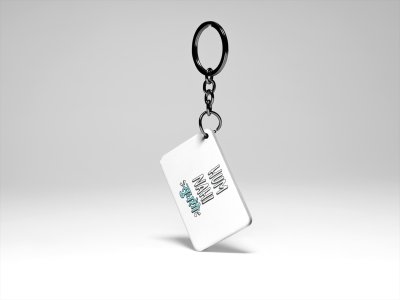 Hum Nahi Sudhrenge- acryllic printed white keychains/ keyrings for bollywood lover people(Pack Of 2)