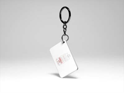 Subha Subha Dimag Mat Khao- acryllic printed white keychains/ keyrings for bollywood lover people(Pack Of 2)