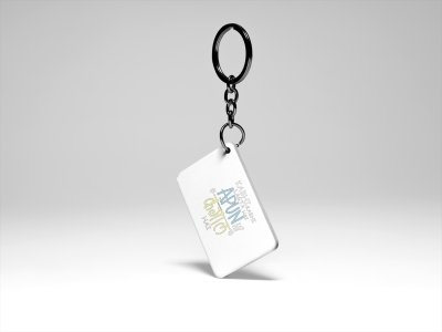 Kabhi Kabhi Lagta Hai Apun Hi Kangal Hai acryllic printed white keychains/ keyrings for bollywood lover people(Pack Of 2)