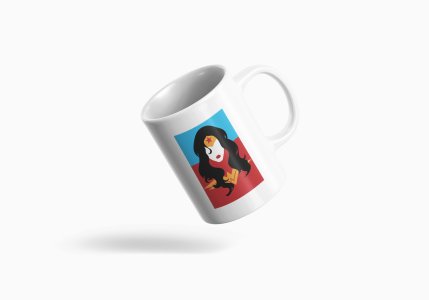 Wonder woman - animation themed printed ceramic white coffee and tea mugs/ cups for animation lovers