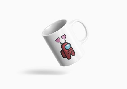 Baby red game man - animation themed printed ceramic white coffee and tea mugs/ cups for animation lovers