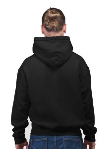 Gym, (Cursive Handwriting)printed artswear black hoodies for winter casual wear specially for Men