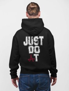 Just Do it printed artswear black hoodies for winter casual wear specially for Men