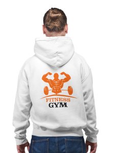 Fitness Gym printed artswear white hoodies for winter casual wear specially for Men