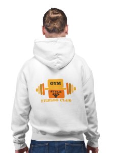 Gym Style printed artswear white hoodies for winter casual wear specially for Men