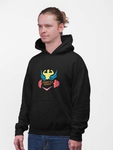 Stronger Than Yesterday printed artswear black hoodies for winter casual wear specially for Men