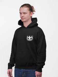 Installing Power 100% printed artswear black hoodies for winter casual wear specially for Men