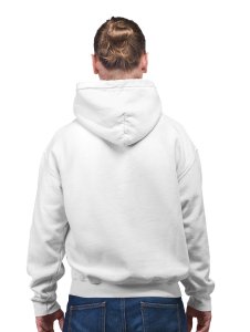 Dont Sit.Get FIt Black Text printed artswear white hoodies for winter casual wear specially for Men