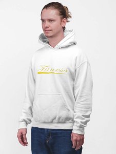 Fitness printed artswear white hoodies for winter casual wear specially for Men