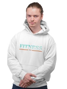 Fitness, (Blue and Brown)printed activewear white hoodies for winter casual wear specially for Men