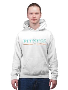 Fitness, (Blue and Brown)printed activewear white hoodies for winter casual wear specially for Men
