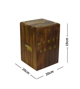 Elephant icon durable handcrafted money bank/ gullak/ piggy bank with coin slot for kids