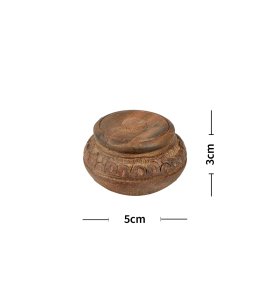 Pot shaped sindoor dani/ sindoor keeper/ vermillion container for ladies and pooja ghar (Set of 2)