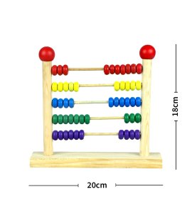 Wooden colourful computing rack, counting beads abacus/ beads counting frame for childrens