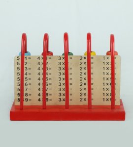 Wooden trinkets and calculation shelf abacus /maths learning educational kit game set with multicolour circle beads for childrens