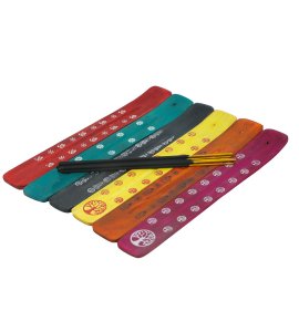 Wooden colourful agarbatti stand/ dhup stand for home and pooja ghar decor (Set of 6)