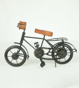 Garnishing iron-wood bicycle toy game for children or used as home decor