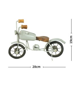 Mini Decorative Wrought Iron and wood motorbike toy game for childrens or used as home decor