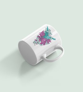 3 Roses With Ribbons-Printed Coffee Mugs