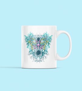 Fists closed - animation themed printed ceramic white coffee and tea mugs/ cups for animation lovers