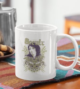 Becult (girl) - animation themed printed ceramic white coffee and tea mugs/ cups for animation lovers