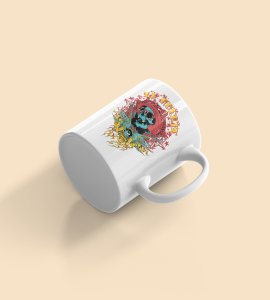 La Muerte, Blue skull - animation themed printed ceramic white coffee and tea mugs/ cups for animation lovers