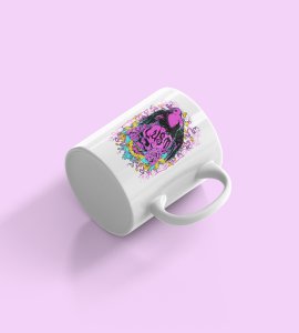 Lust (Pink bird) - animation themed printed ceramic white coffee and tea mugs/ cups for animation lovers