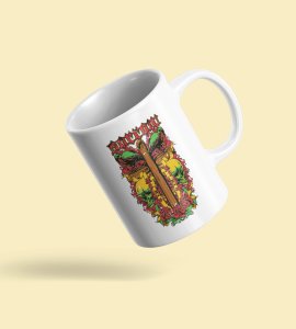 Sorrow (wooden Jesus cross) - animation themed printed ceramic white coffee and tea mugs/ cups for animation lovers