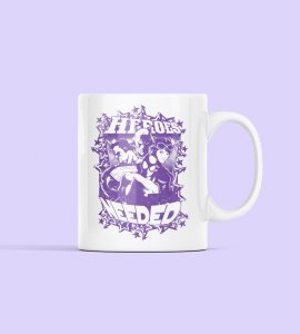 Heroes needed - animation themed printed ceramic white coffee and tea mugs/ cups for animation lovers