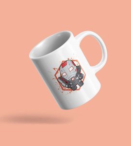 Tinyiron man - animation themed printed ceramic white coffee and tea mugs/ cups for animation lovers