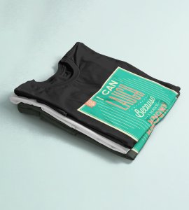 I can laugh because I have known sadness -round crew neck youth-oriented cotton tshirts for men
