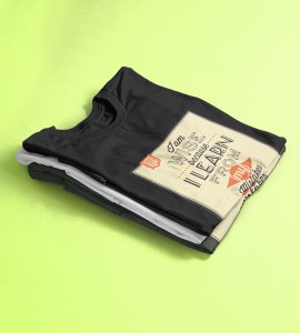 I am wise -round crew neck youth-oriented cotton tshirts for men