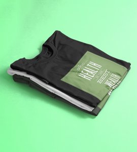 Good health -round crew neck youth-oriented cotton tshirts for men