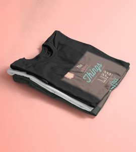 The best things in life are free -round crew neck cotton tshirts for men