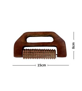 Small hand curved wooden roller/ foot and back acupressure roller pain massager for pain relief