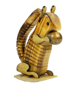 Wooden miniature lucky squarrel with wooden ball toy game for childrens