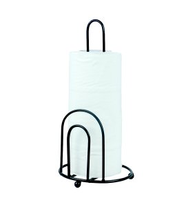 Metal glossy big flip U shaped napkin holder /napkin cubby for dining table and kitchen (black)