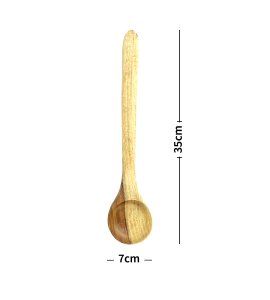 Wooden non-sticky soup ladle/ spatula/ kalchul for kitchen (set of 3)