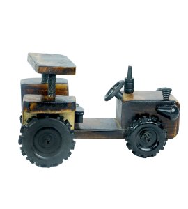 Wooden shining black wheels based tractor toy game for toddlers & childrens (collectible item)