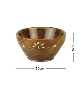 Flower vintage white small bowls for kitchen and dining table (Set of 2)