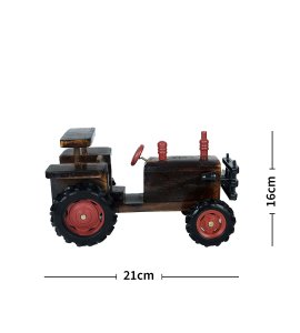 Wooden shining red wheels based tractor toy game for toddlers & childrens (collectible item)