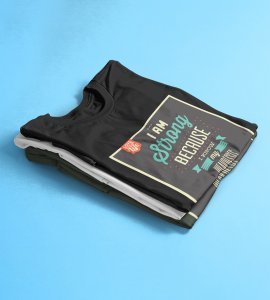 I'm strong because I know my weakness -round crew neck cotton tshirts for men