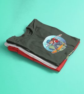 Funny character art - Printed Tees for men - super comfy - designed for fun and creative atmosphere around you - youth oriented design