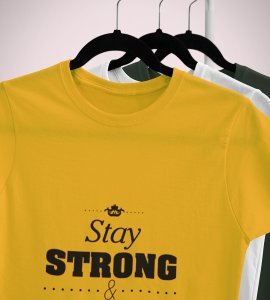 Say strong Printed Tees for men - designed for fun and creative atmosphere around you - youth oriented design