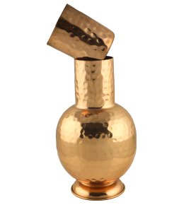 Handmade Pure Copper Tradidtional Surahi - home and decore beautiful Vibrant handmde object - usable - Gifting Items Ideal for All Occasions