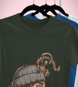 Men (side look) -round crew neck cotton tshirts for men