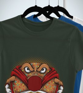 Super donut -round crew neck cotton tshirts for men