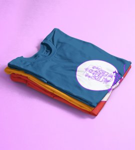 Shiddhidhatri text printed unisex adults round neck cotton half-sleeve blue tshirt specially for Navratri festival/ Durga puja